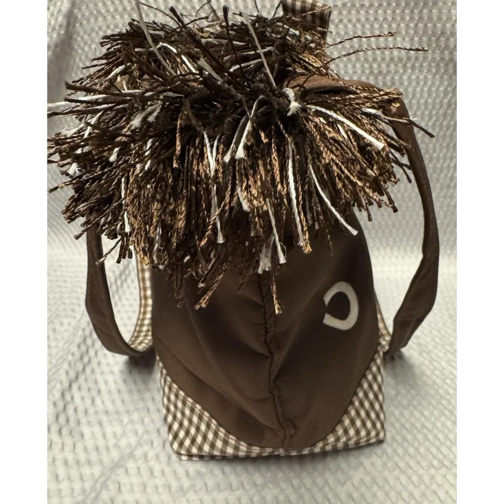 Abetta Accessories Western Fringe Tote Brown Gingham Cowboy Boot Floral‎ NWT Bag